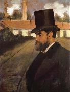 Edgar Degas The man in front of his factory oil painting reproduction